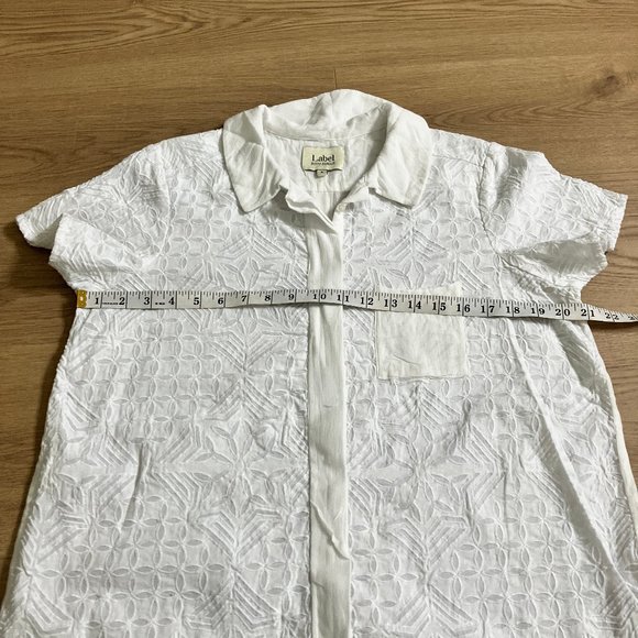 Label Ritu Kumar button up short sleeve blouse size 5 - Picture 6 of 7